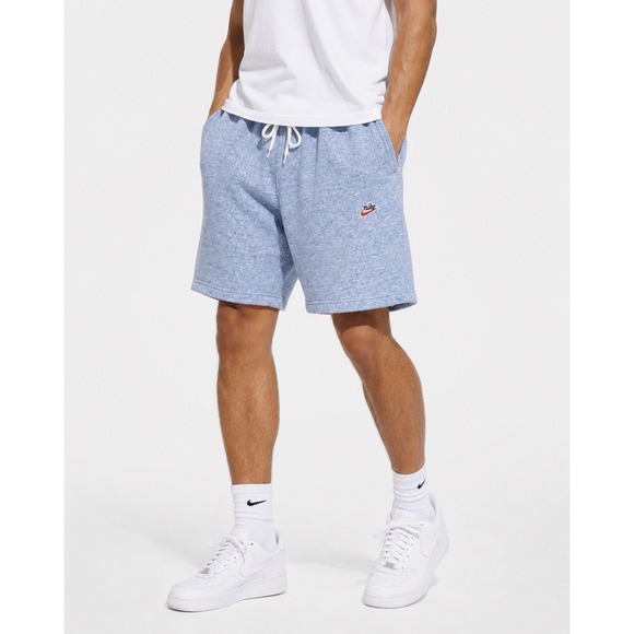 Nike Other - Nike Sportswear Heritage Fleece Shorts Men 2XL Blue Heather Retro Swoosh